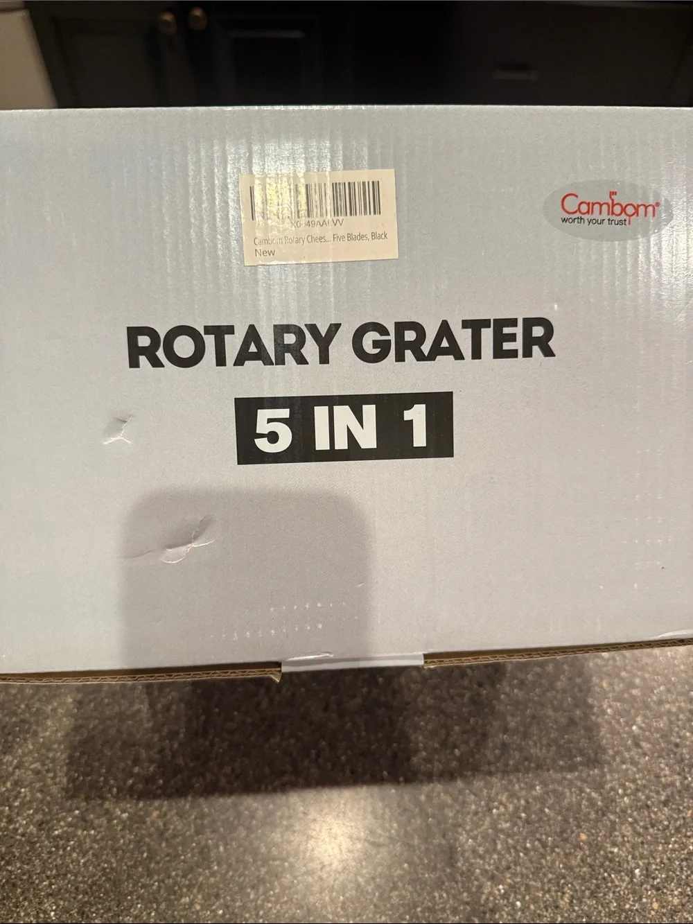 Amazon Rotary Grater 5-in-1 in Gray and Silver
